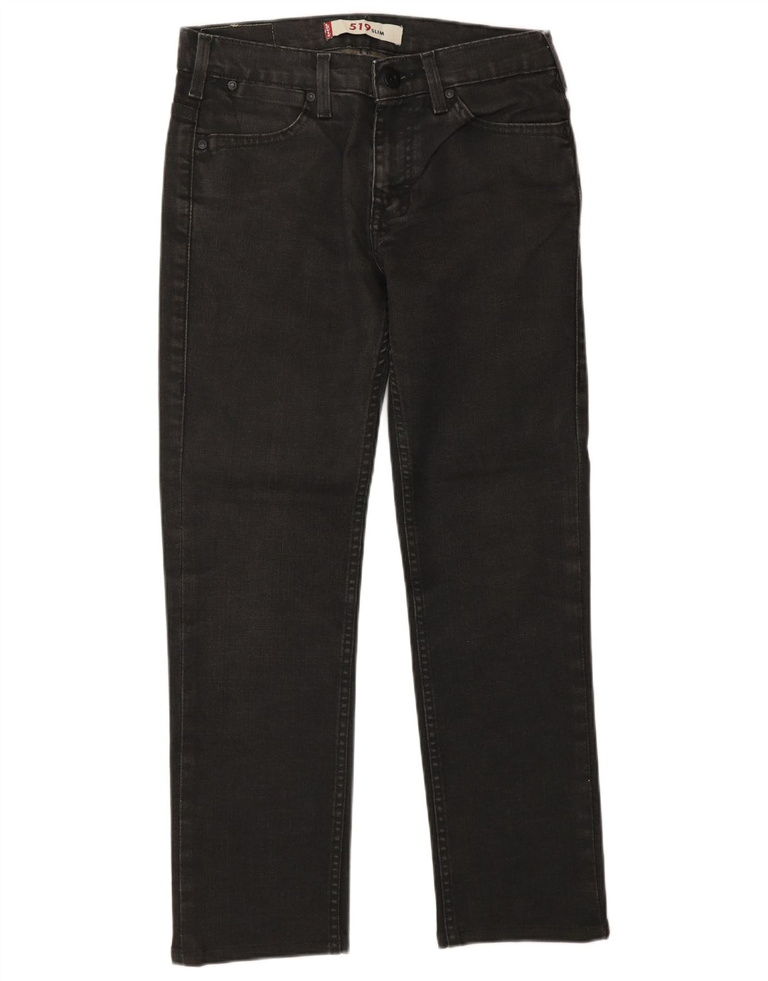 LEVI'S Dame 519 Slim Jeans W29 L32 Grå Bomuld