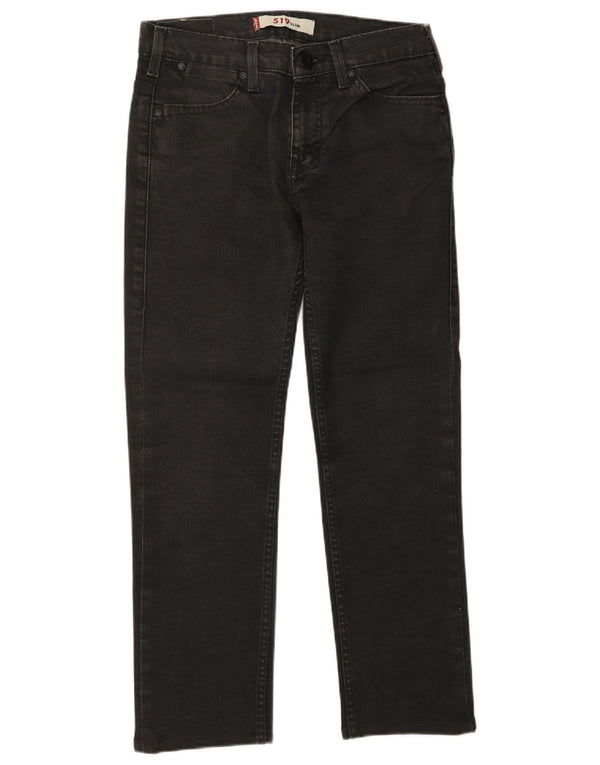 LEVI'S Dame 519 Slim Jeans W29 L32 Grå Bomuld