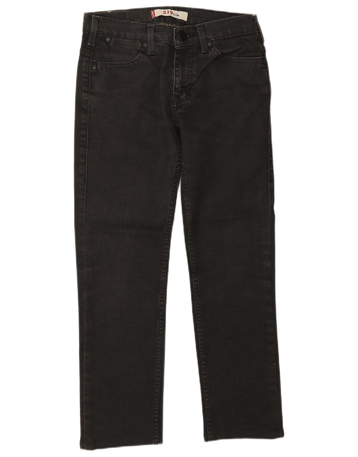 LEVI'S Dame 519 Slim Jeans W29 L32 Grå Bomuld