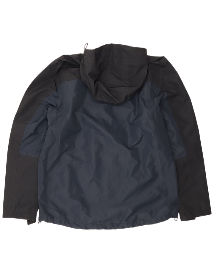 Mountain Warehouse Regnjakke til mænd UK 40 Large Navy Blue Colourblock