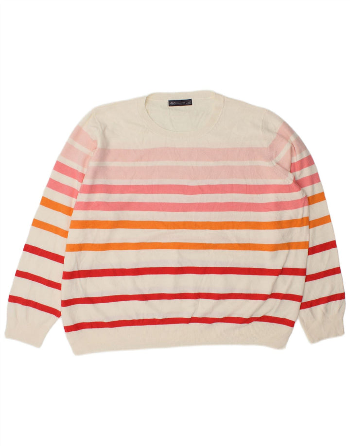Marks & Spencer Dame sweater med rund hals DK 22 3XL Flerfarvet
