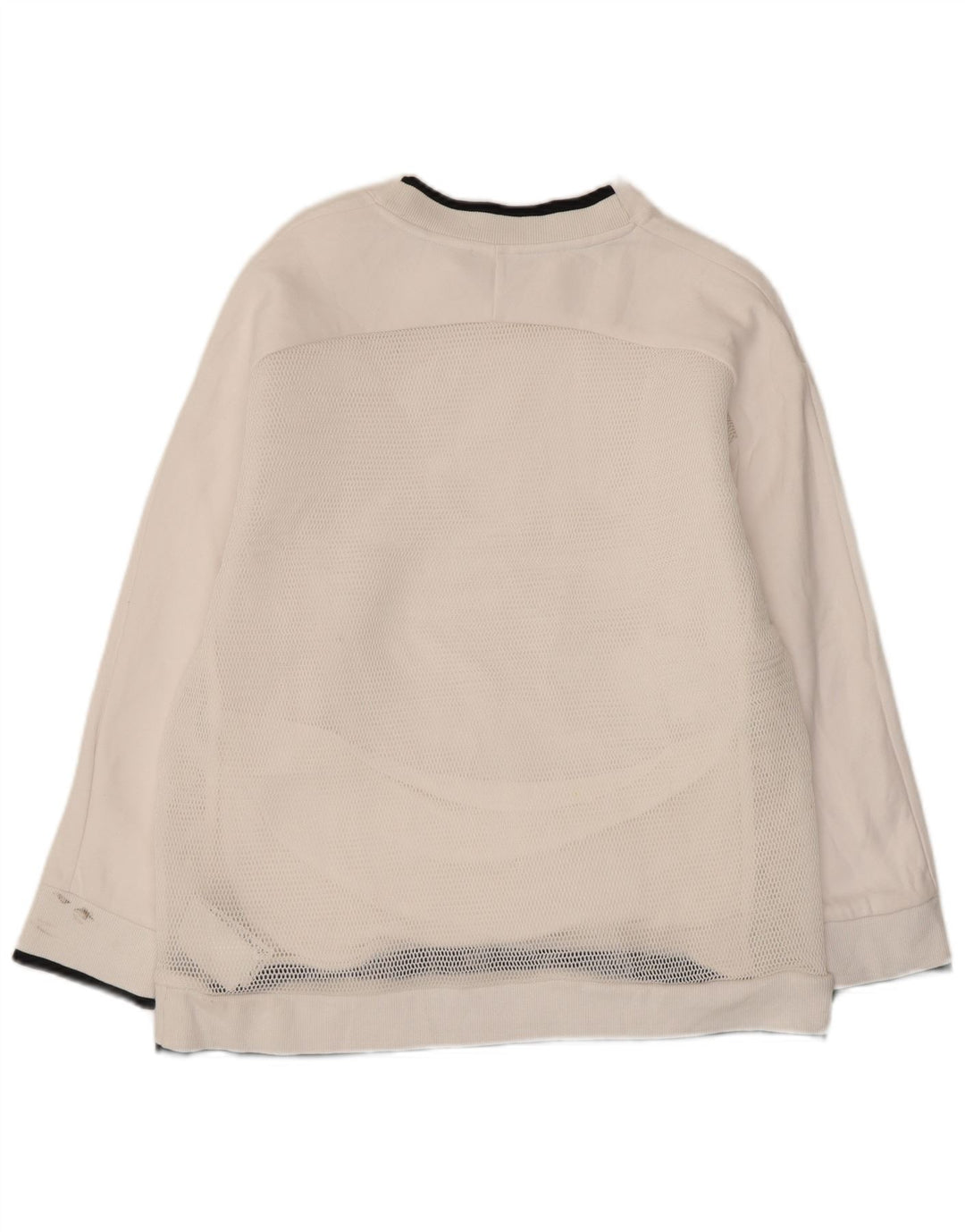 Puma Graphic Sweatshirt Jumper UK 10 Small White Bomuld