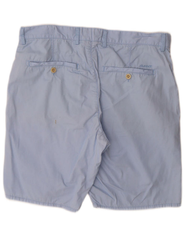 Gant Herre Relaxed Fit Chino Shorts W34 Large Blue Cotton