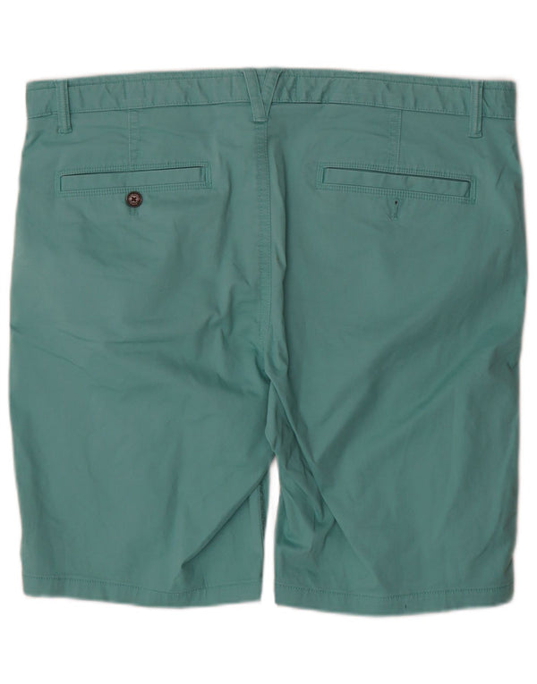 FAT FACE Chino Shorts til mænd W38 XL turkis bomuld