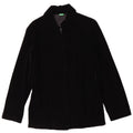 Benetton Womens Corduroy Jacket IT 42 Medium Sort Akryl