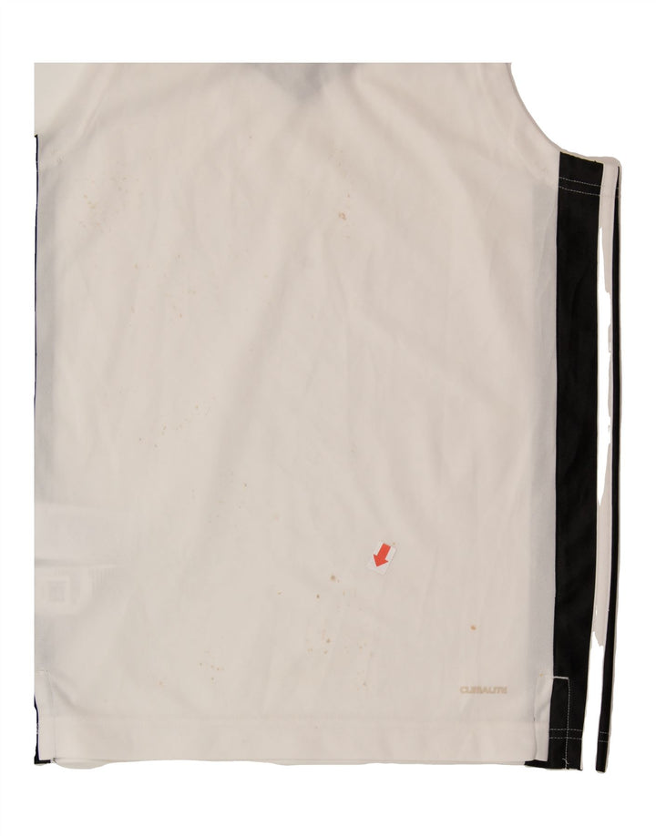 ADIDAS Boys Clima 365 Vest Top 9-10 Years White Colourblock Polyester Vintage Adidas and Second-Hand Adidas from Messina Hembry 
