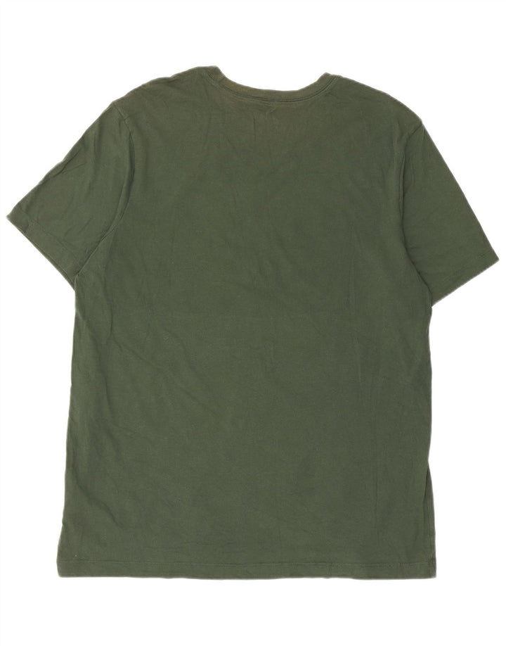 Nike grafisk T-shirt top til mænd, stor grøn bomuld