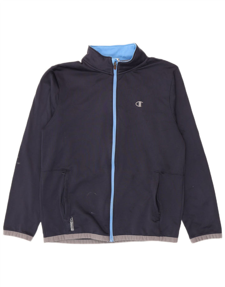 Champion Herre træningsdragt Topjakke Medium Navy Blue Colourblock Polyester