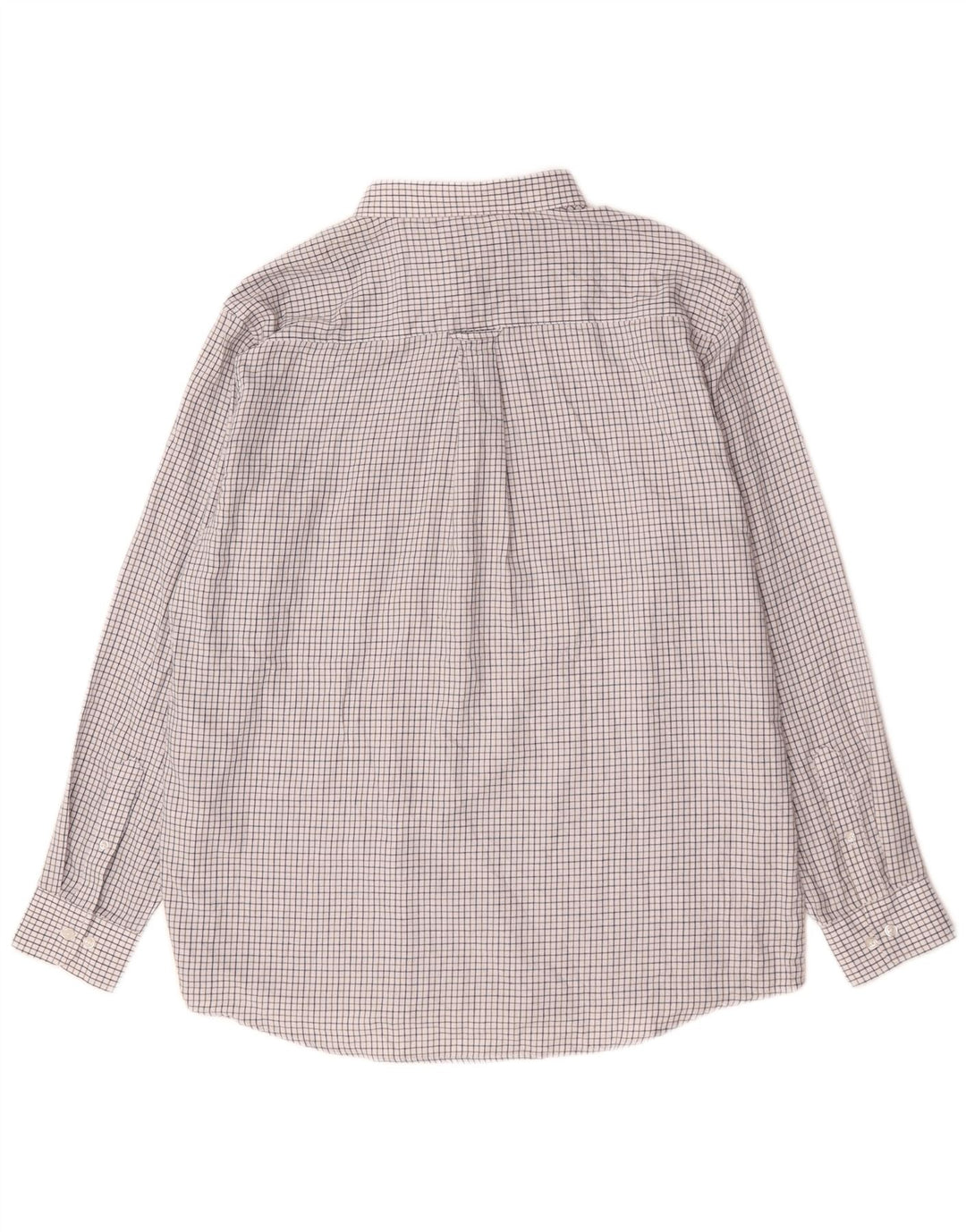 James Pringle herreskjorte XL hvid ternet polyester