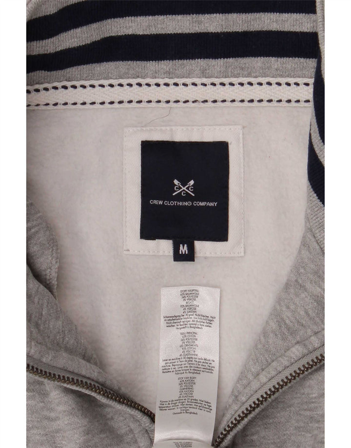 Besætningstøj Herre lynlås-hals sweater Jumper Medium Grå Flecked Bomuld