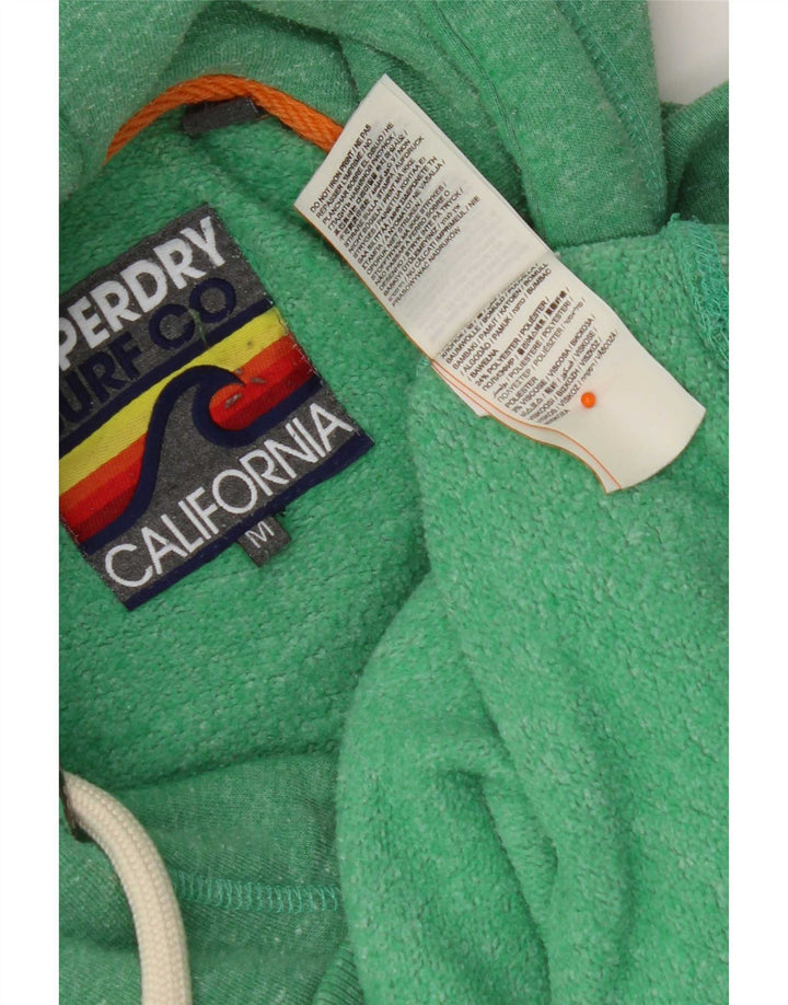 Superdry Grafisk hættetrøje til mænd mellemgrøn bomuld