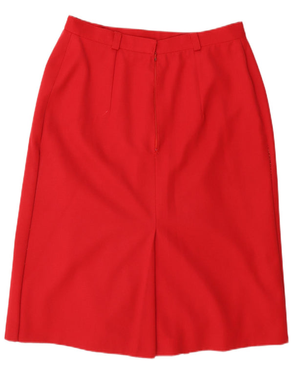 Vintage A-line nederdel til kvinder W30 Medium rød uld