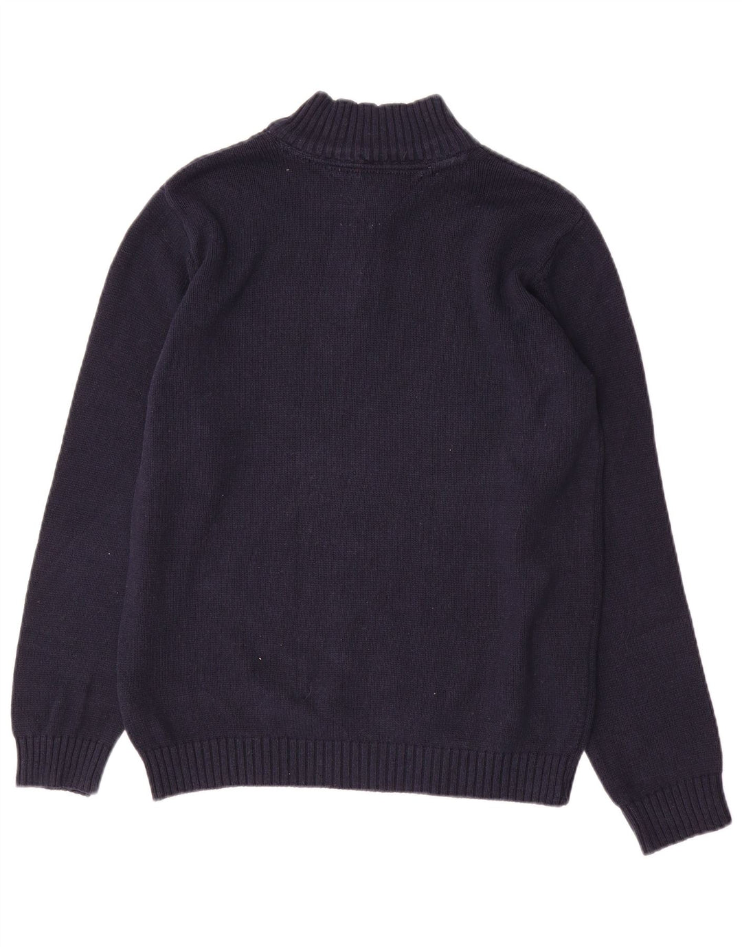 TOMMY HILFIGER drenge sweater med lynlåshals 14-15 år marineblå bomuld