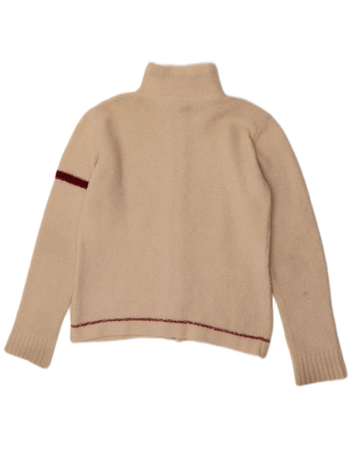 Murphy & Nye Dame Cardigan Sweater UK 14 Medium Off White Colourblock