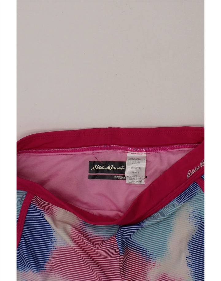 EDDIE BAUER Girls Sport Shorts 10-11 Years Medium  Multicoloured Tie Dye Vintage Eddie Bauer and Second-Hand Eddie Bauer from Messina Hembry 
