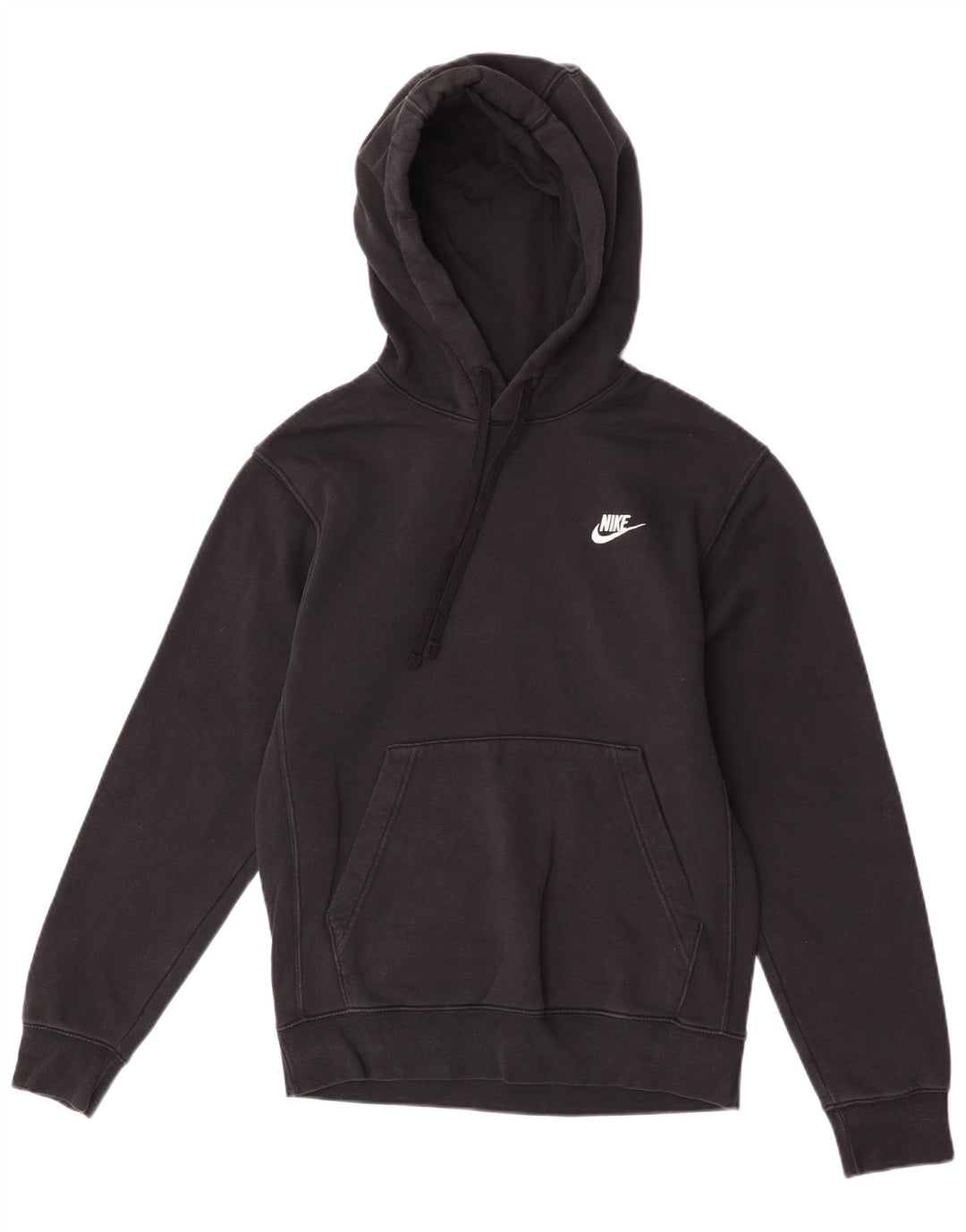 Nike Mens Hoodie Jumper XS Black Cotton