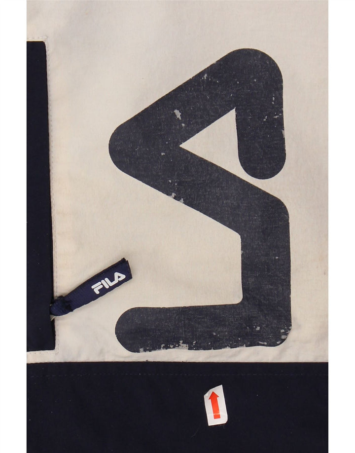 FILA Herre Grafisk Windbreaker Jacket UK 44 2XL Flerfarvet Colourblock