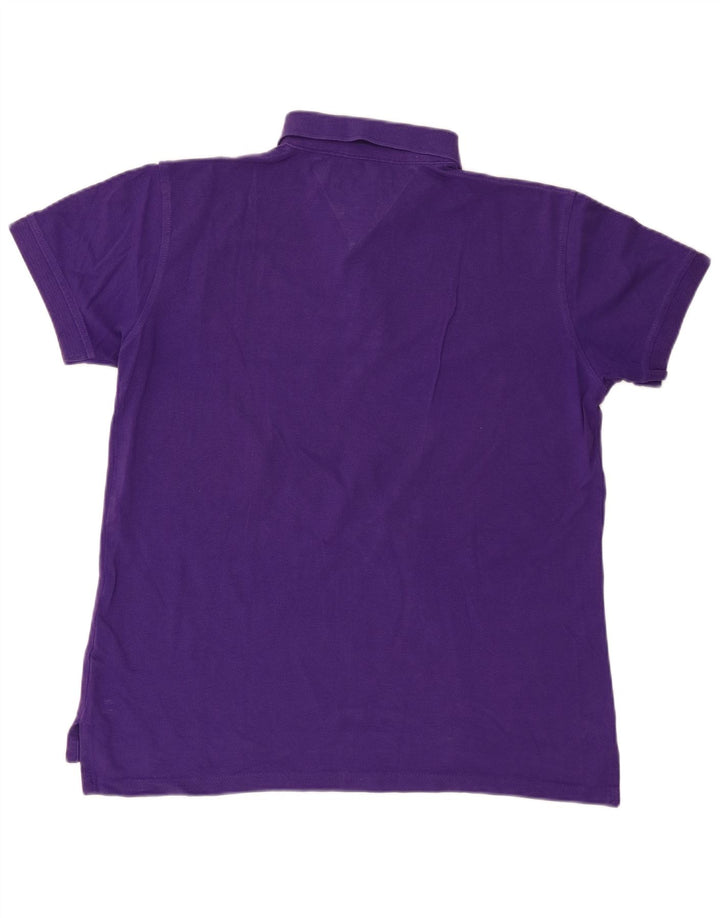 Tommy Hilfiger Herre poloshirt Medium Lilla Bomuld