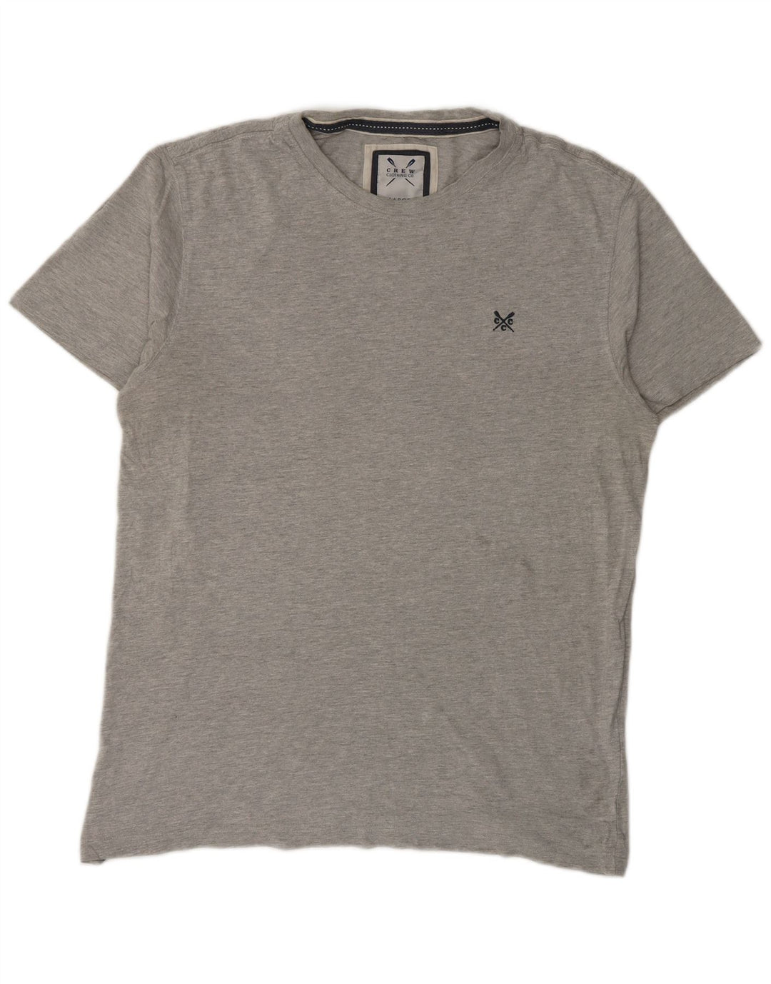Crew Clothing Herre T-Shirt Top Stor Grå Bomuld