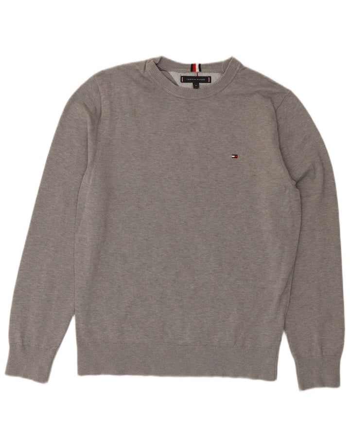 TOMMY HILFIGER Sweatshirt til mænd Medium Grå Bomuld