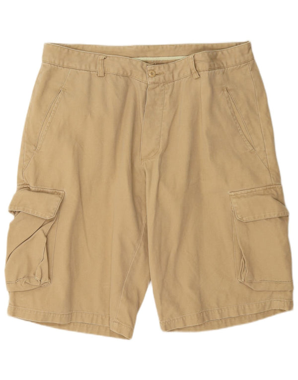 Vintage Herre Cargo Shorts IT 54 2XL W42 Beige Bomuld
