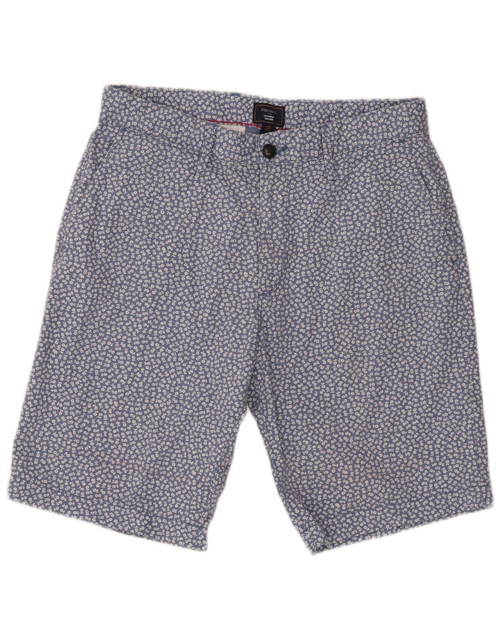 Gap Herre Khakis Chino Shorts W32 Medium Blue Floral Bomuld