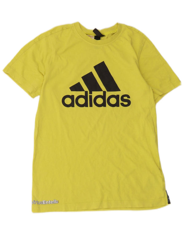 Adidas drenge grafisk t-shirt top 13-14 år gul bomuld