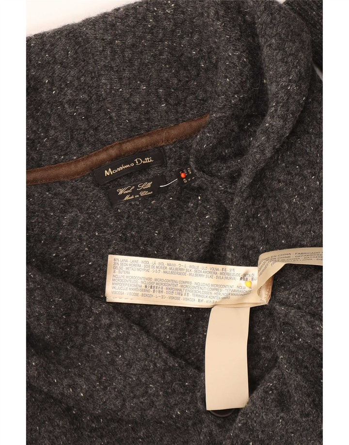 Massimo Dutti Herre Cardigan Sweater Stor Grå Uld
