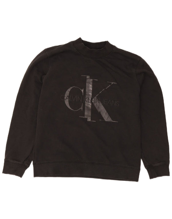 Calvin Klein Jeans Herre Grafisk Sweatshirt Jumper XL Sort Bomuld