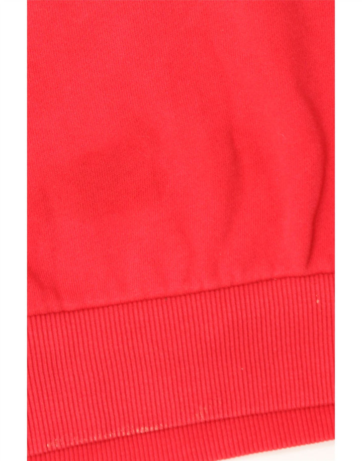 FILA Mens Graphic Sweatshirt Jumper Small Red Cotton Vintage Fila and Second-Hand Fila from Messina Hembry 