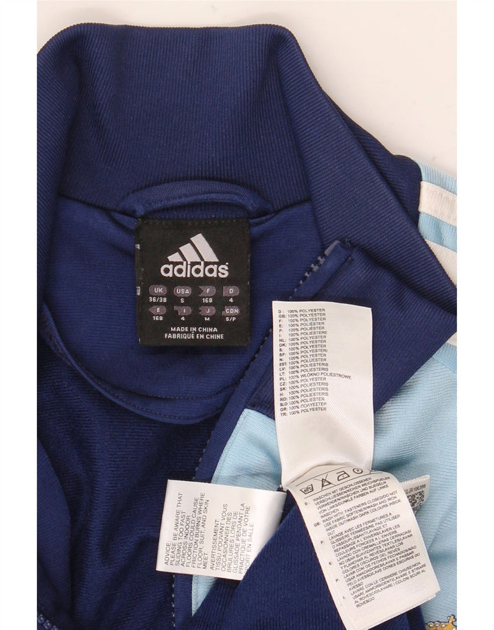 Adidas Herre Real Madrid Træningsdragt Topjakke UK 36/38 Lille Blå