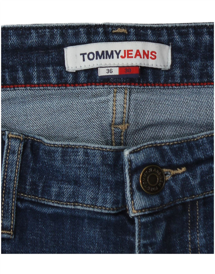 TOMMY HILFIGER Herre Bootcut Jeans W36 L28 Blå Bomuld