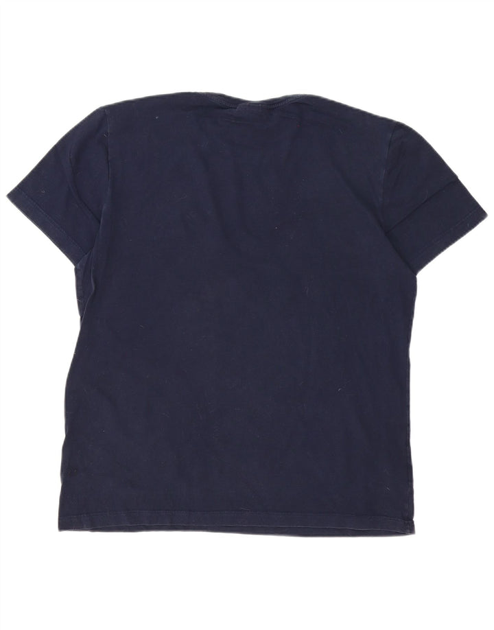 Lacoste Herre Regular Fit T-Shirt Top Størrelse 5 Stor Marineblå Bomuld