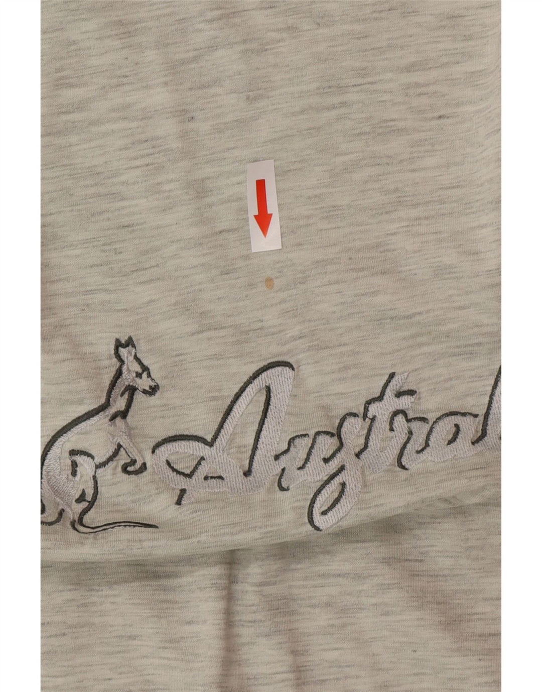 AUSTRALIAN L'ALPINA Herre grafisk T-shirt Top IT 46 Small Grå Flecked