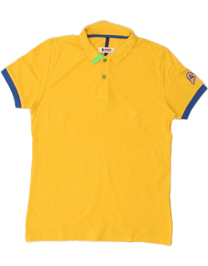 INVICTA Boys Polo Shirt 13-14 Years Yellow Cotton Vintage Invicta and Second-Hand Invicta from Messina Hembry 