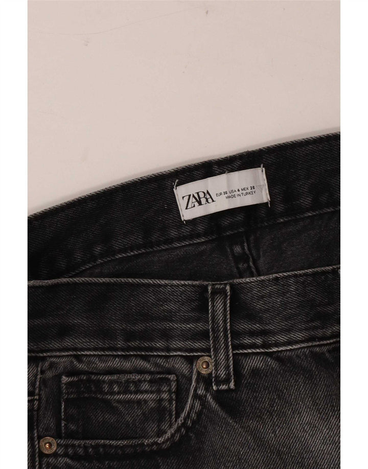 Zara Dame Flared Jeans EU 36 XS W26 L30 Grå