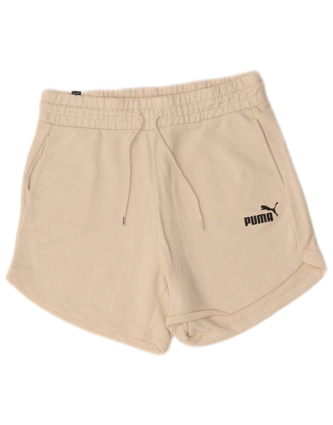Puma Sportsshorts til kvinder UK 14 Medium Beige Bomuld