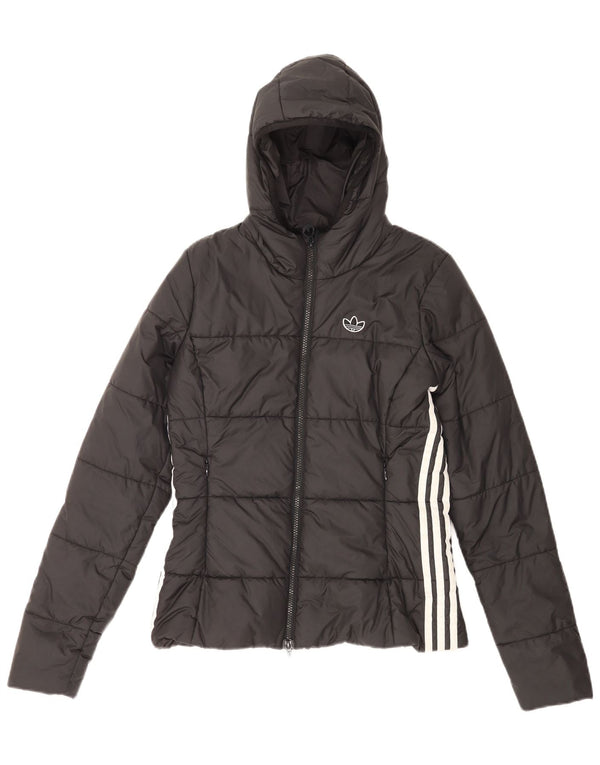 Adidas hættejakke til kvinder UK 8 Lille sort polyester