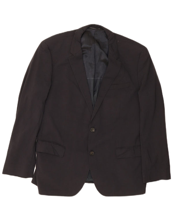 Hugo Boss Herre 2-knaps blazerjakke EU 54 2XL Navy Blue Virgin Wool