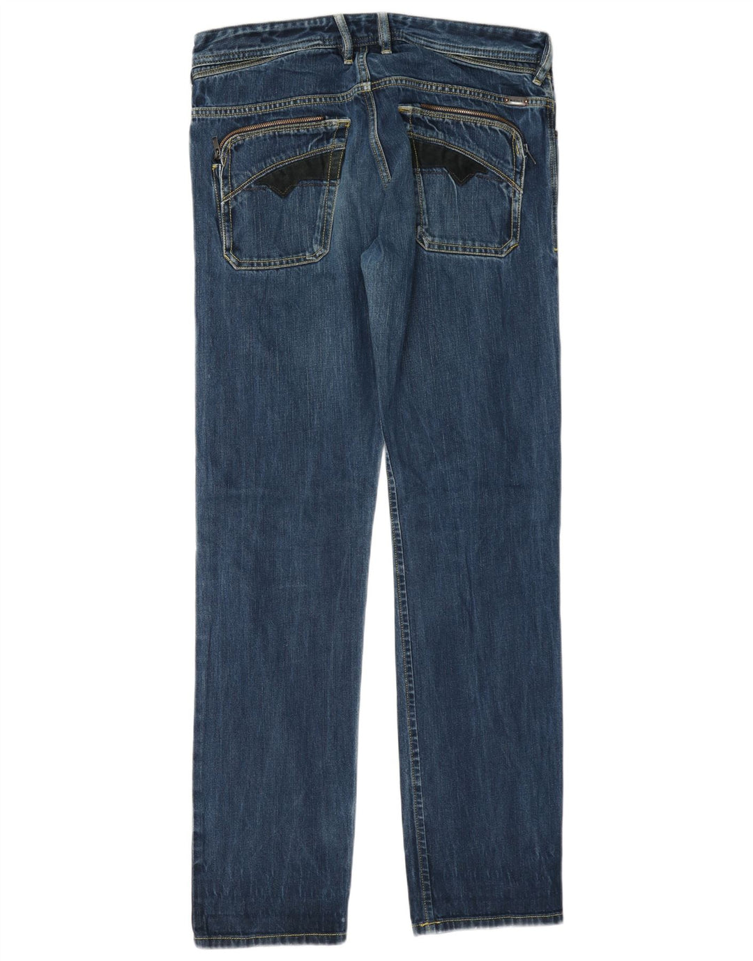 Diesel Herre Poiak Straight Jeans W31 L34 Blå Bomuld