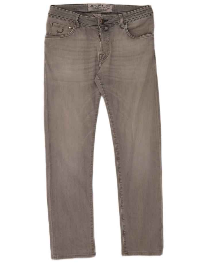 Jacob Cohen Herre Slim Jeans W34 L30 Grå Bomuld