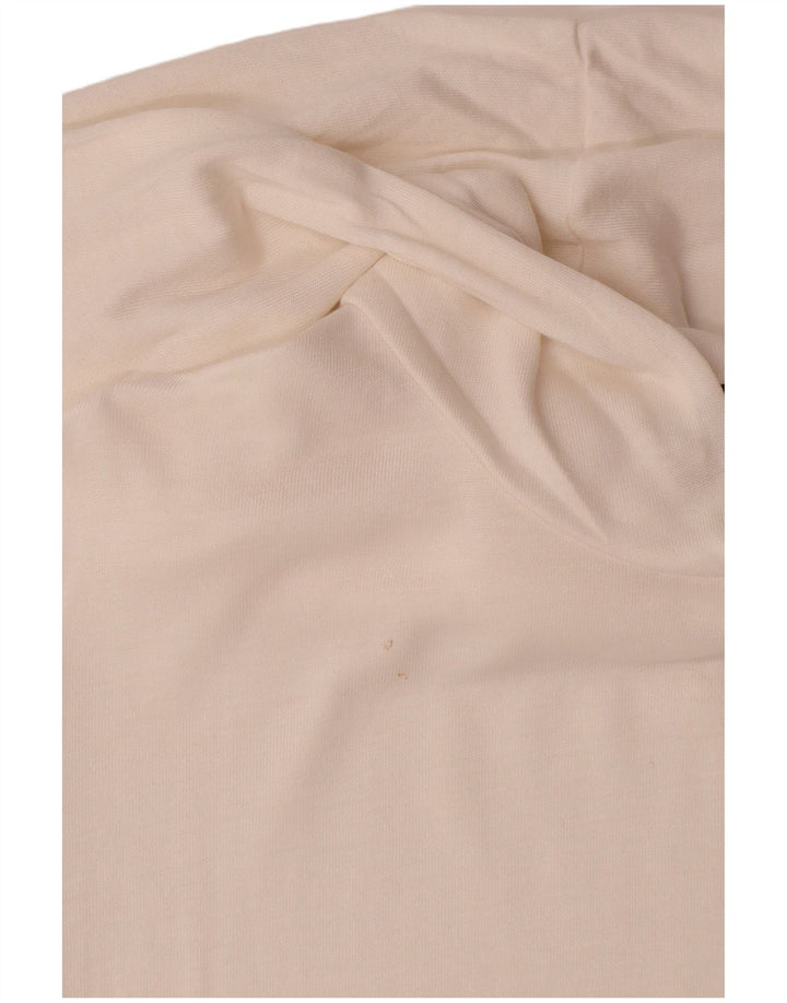 Massimo Dutti Dame Hættetrøje Jumper UK 12 Medium White Lyocell
