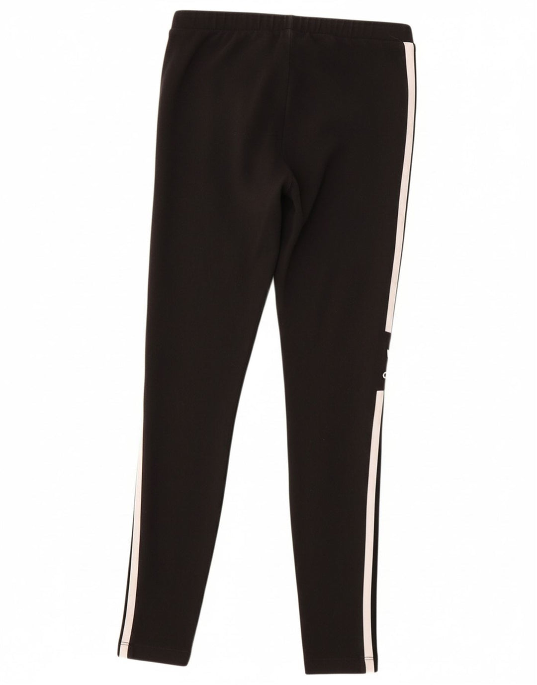 ADIDAS Womens Graphic Leggings UK 12 Medium  Black Cotton