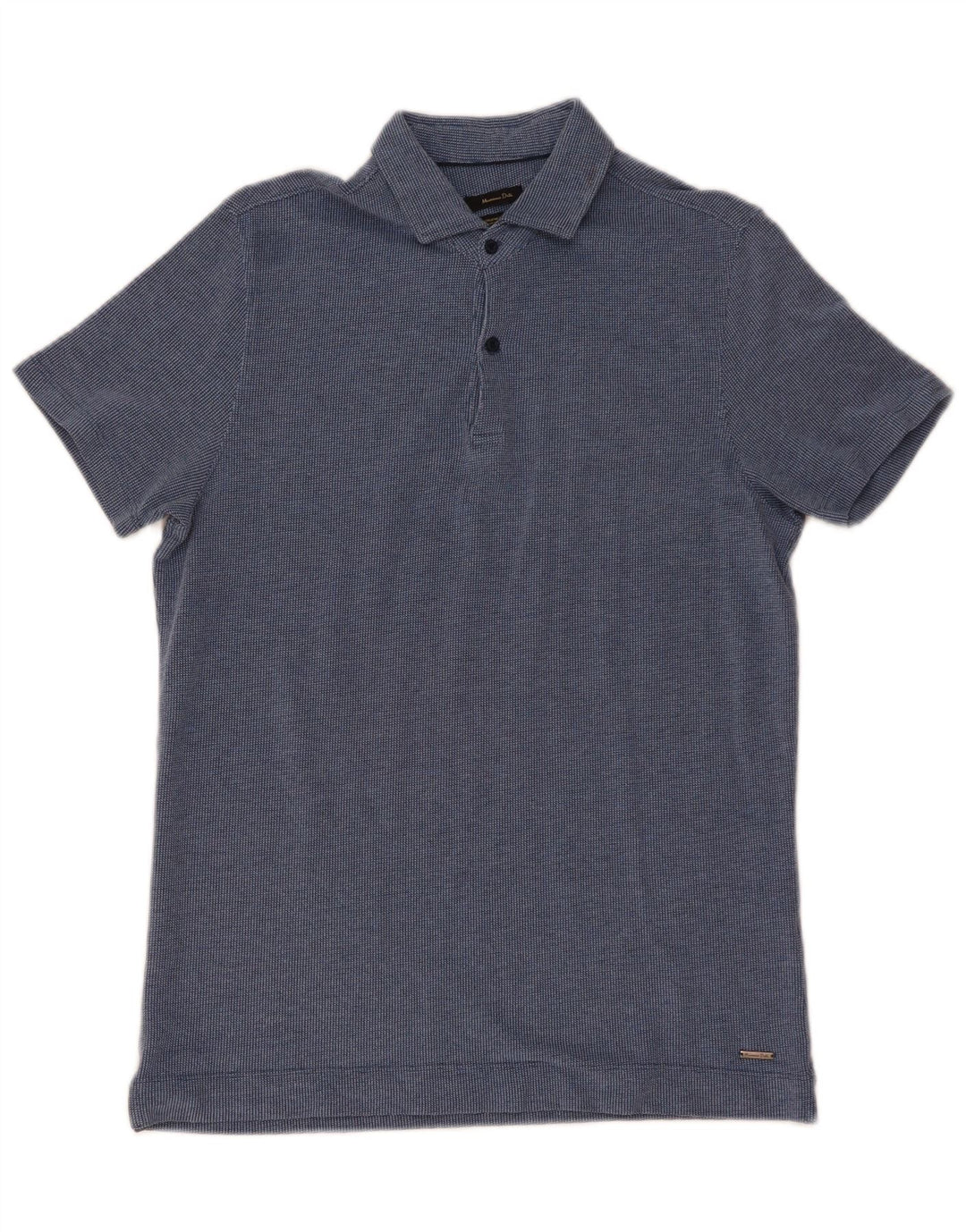Massimo Dutti Herre poloshirt Stor marineblå bomuld