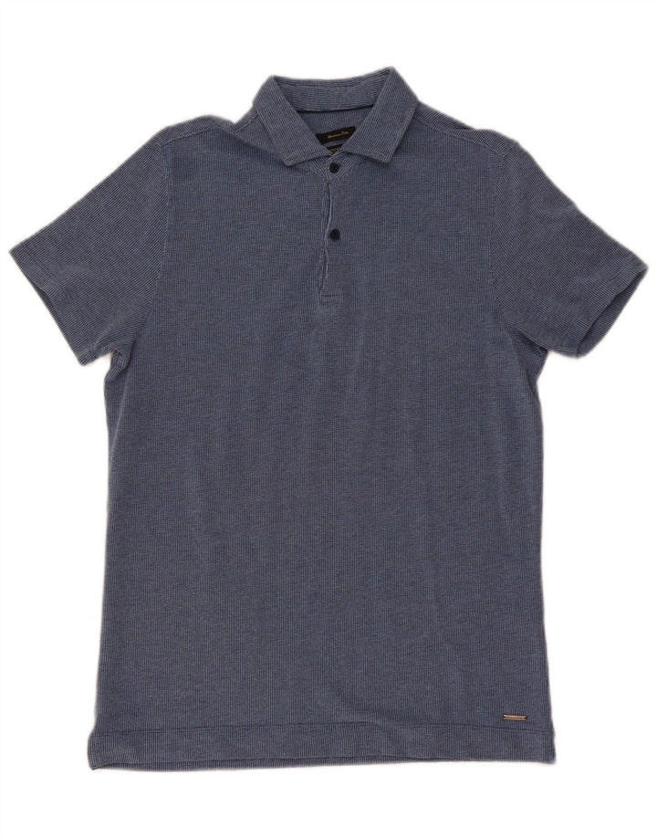 Massimo Dutti Herre poloshirt Stor marineblå bomuld