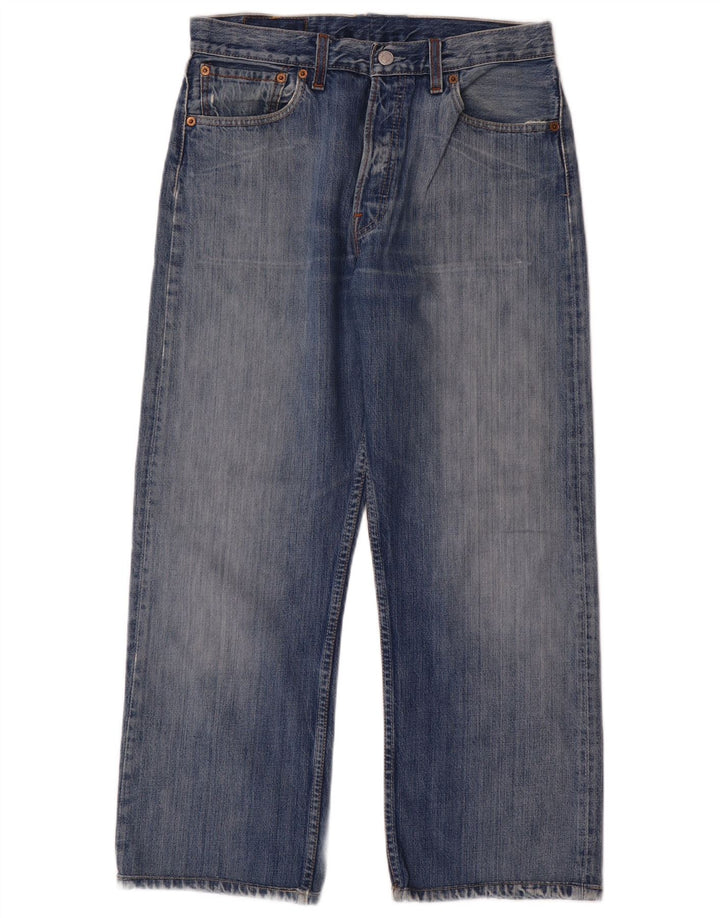 Levi's Herre 501 lige jeans W33 L27 blå bomuld