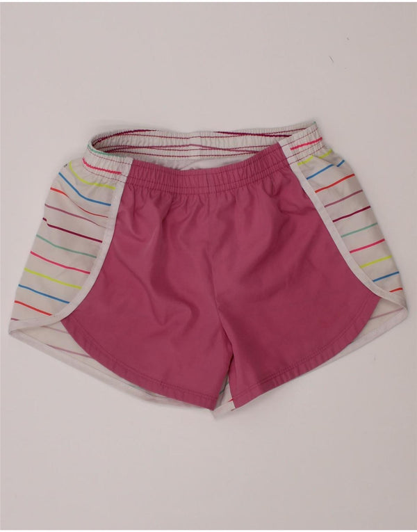 Nike piger sportsshorts 5-6 år Medium Pink stribet