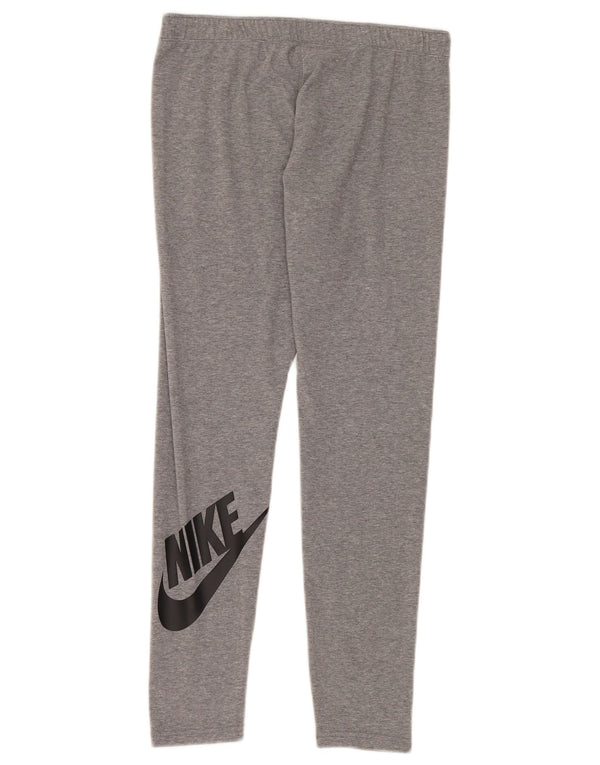 Nike Dame Grafiske Leggings UK 14 Large Grå Flecked