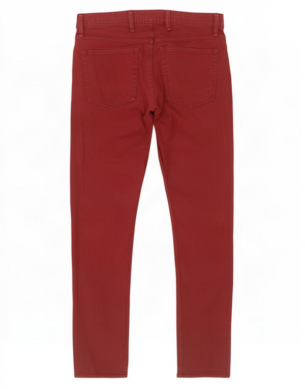 Gap Herre Slim Fit Corduroy Bukser W36 L30 Bourgogne bomuld