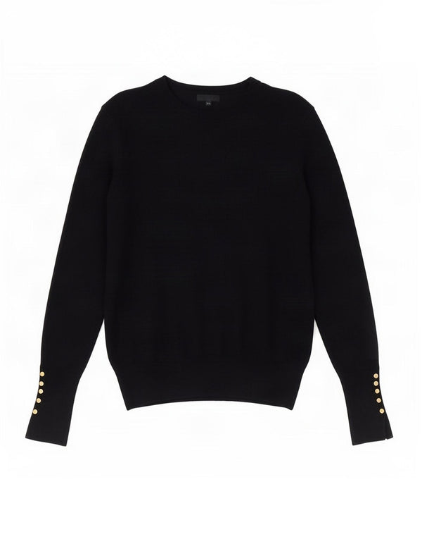 Zara Dame sweater med rund hals DK 12 Medium Navy Blue